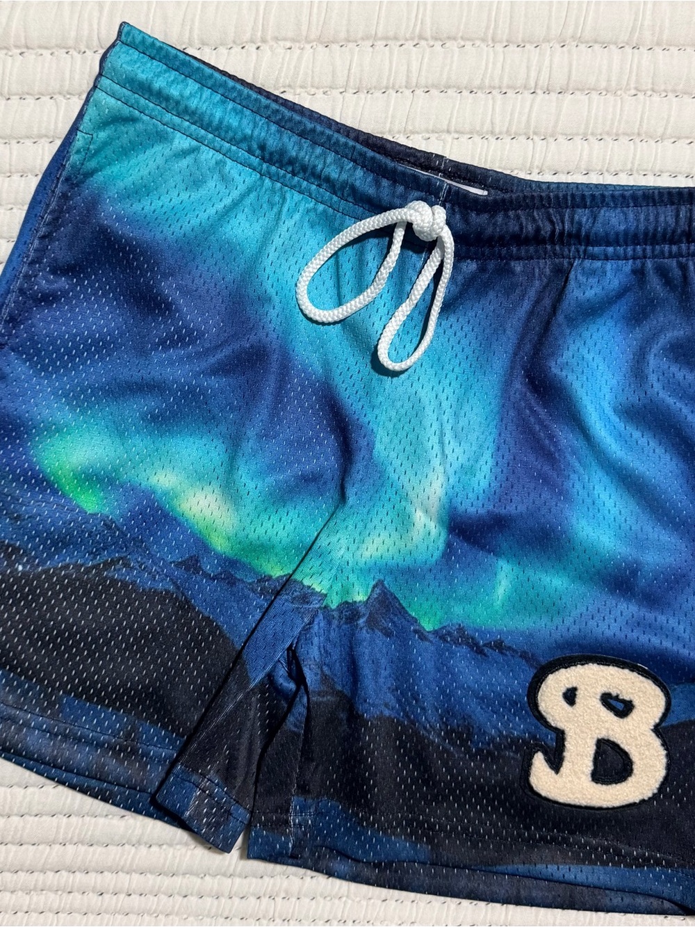 Bucketquad Blue Aurora Shorts YXL